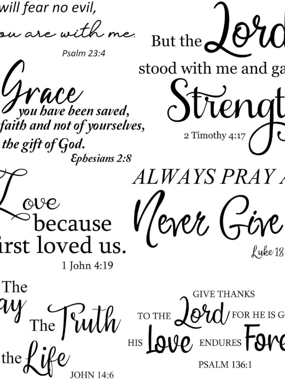 Bible Verse Stickers Peel & Stick,We Love Because He First Loved